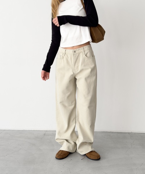 CANAL JEAN（キャナルジーン） パンツ El mar キャンバスストレート