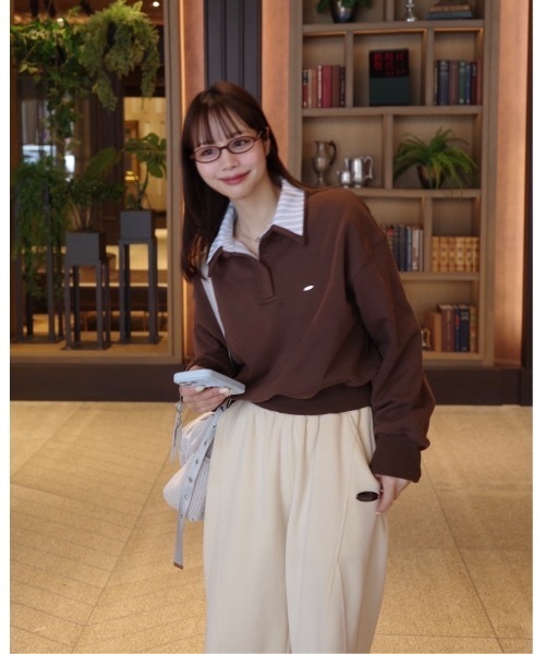 JUMELLE（ジュメロ） トレーナー スウェット ムード配色スウェット