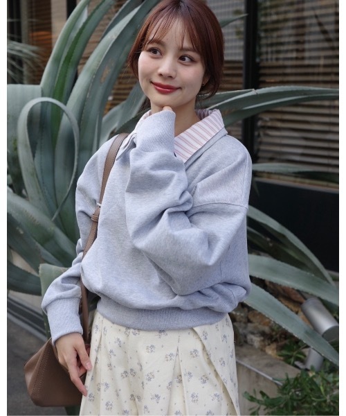 JUMELLE（ジュメロ） トレーナー スウェット ムード配色スウェット