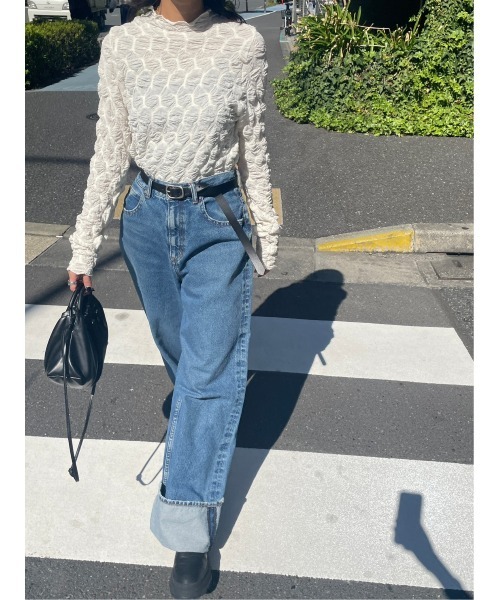 「BLACK BY MOUSSY」 デニムパンツ 24inch ブルー レディース_画像5