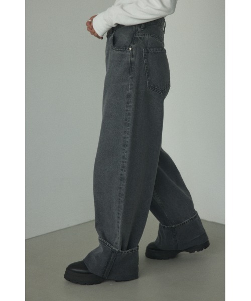 「BLACK BY MOUSSY」 デニムパンツ 24inch ブルー レディース_画像8