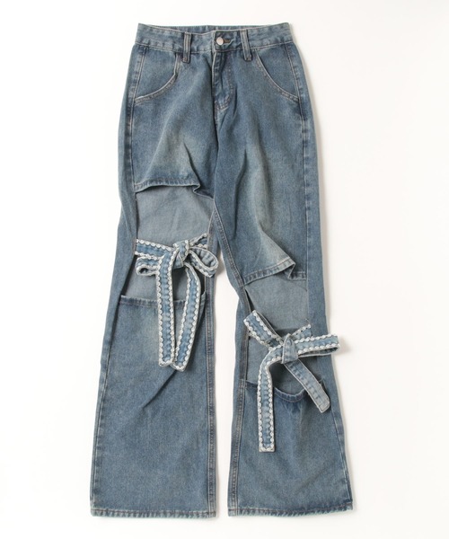 「gossip！ロサンゼルス」 デニムパンツ S ブルー レディース_画像6