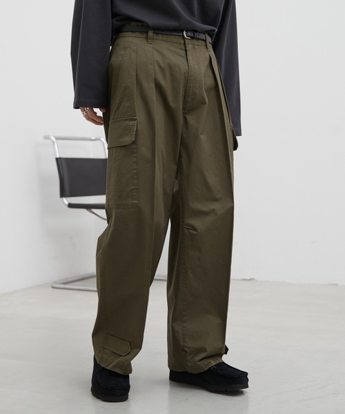 WYM LIDNM 「WYM LIDNM」 カーゴパンツ M オリーブ メンズ : ZOZOTOWN