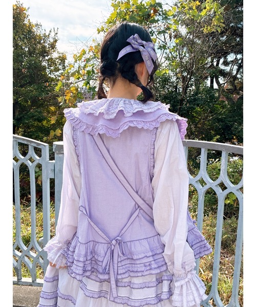 PINK HOUSE（ピンクハウス） ベスト ジレ リボンモチーフいっぱい