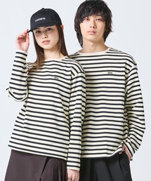 LACOSTE（ラコステ） tシャツ スクエアネックボーダー長袖Tシャツ