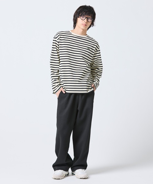 LACOSTE（ラコステ） tシャツ スクエアネックボーダー長袖Tシャツ 