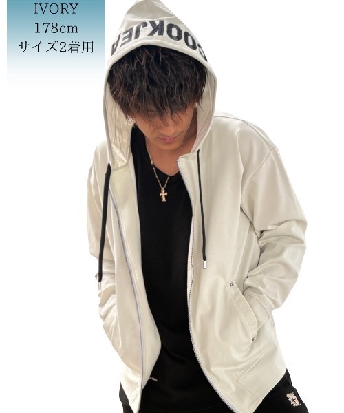 クックジーンズパーカー Cook jeans（クックジーンズ） パーカー 刺繍ジップパーカー メンズ