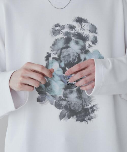 「LUCY」 長袖Tシャツ MEDIUM ホワイト メンズ_画像4