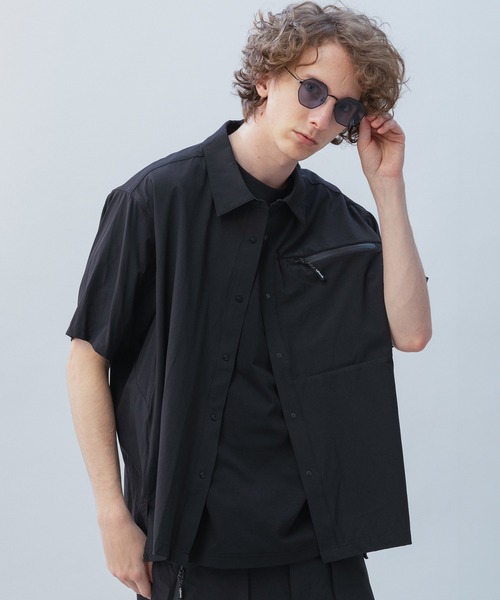 デサントAIRFLOW H/S SHIRTエアフローハーフスリーブシャツsサイズ phenix（プラスフェニックス） シャツ 半袖 AIRFLOW SHORT SLEEVE