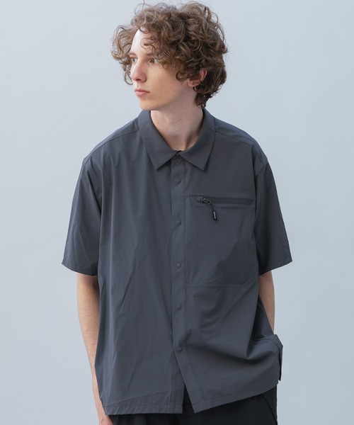 デサントAIRFLOW H/S SHIRTエアフローハーフスリーブシャツsサイズ phenix（プラスフェニックス） シャツ 半袖 AIRFLOW SHORT SLEEVE