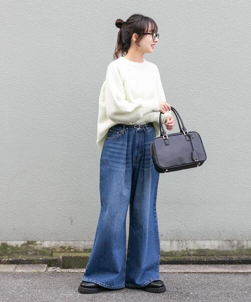 「ITEMS URBANRESEARCH」 デニムパンツ SMALL インディゴブルー レディース_画像6