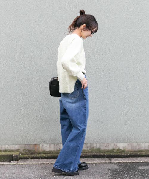「ITEMS URBANRESEARCH」 デニムパンツ SMALL インディゴブルー レディース_画像7