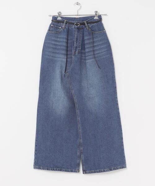 「ITEMS URBANRESEARCH」 デニムパンツ SMALL インディゴブルー レディース_画像8