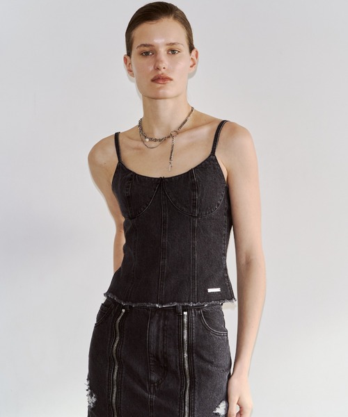 JOSE MOON(ジョゼムーン) チューブトップ ベアトップ DENIM BUSTIER JOSE MOON(ジョゼムーン) チューブトップ ベアトップ DENIM BUSTIER