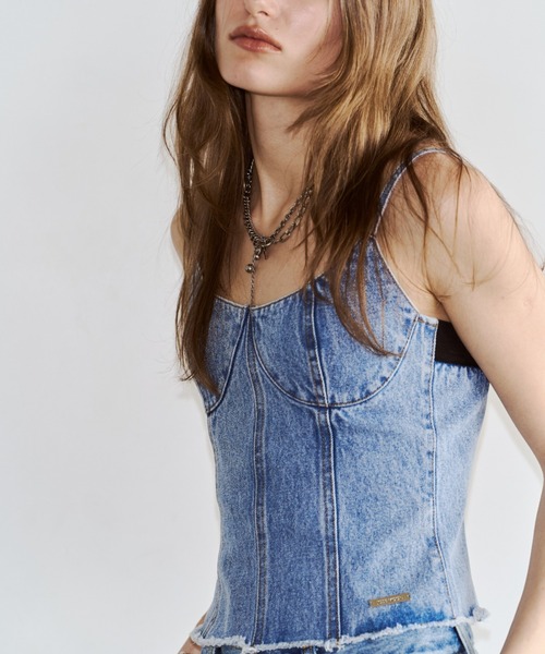 JOSE MOON（ジョゼムーン） チューブトップ ベアトップ DENIM BUSTIER