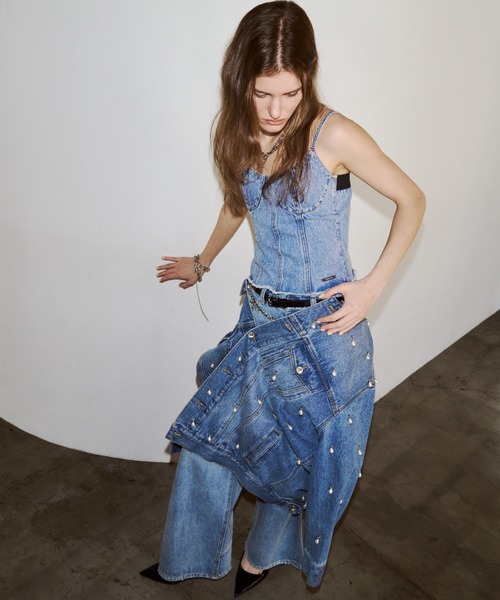 JOSE MOON（ジョゼムーン） チューブトップ ベアトップ DENIM BUSTIER