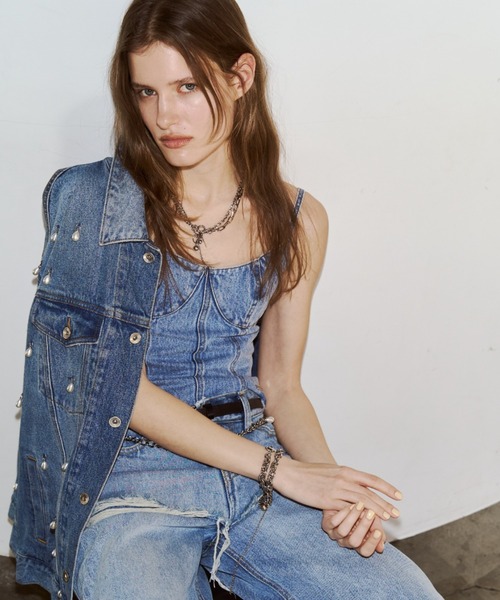 JOSE MOON（ジョゼムーン） チューブトップ ベアトップ DENIM BUSTIER