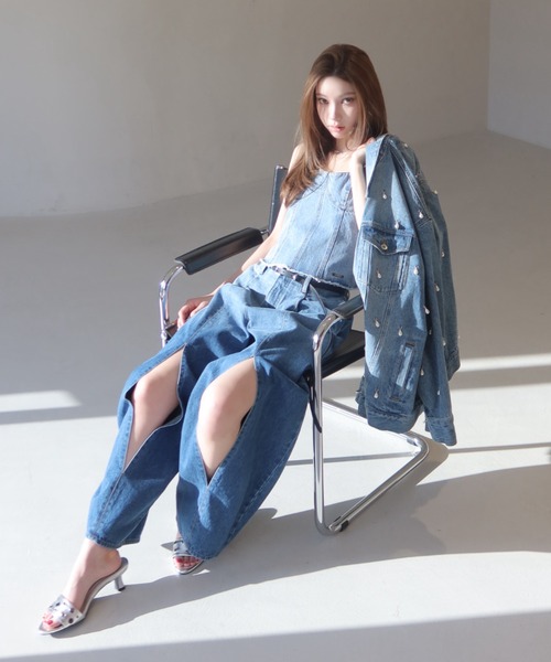 JOSE MOON（ジョゼムーン） チューブトップ ベアトップ DENIM BUSTIER