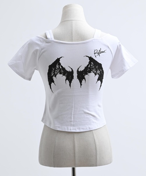 REFLEM（レフレム） tシャツ 「REFLEM/レフレム」オフショルクロップド