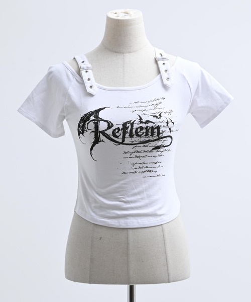 REFLEM（レフレム） tシャツ 「REFLEM/レフレム」オフショルクロップド