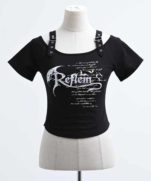 REFLEM（レフレム） tシャツ 「REFLEM/レフレム」オフショルクロップド