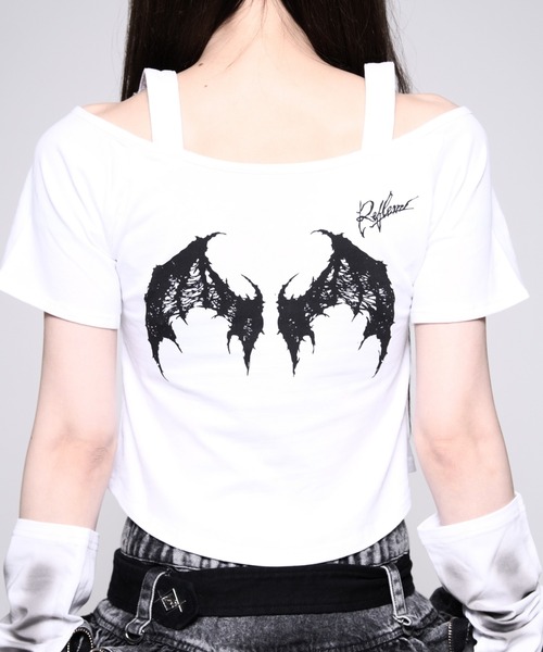 REFLEM（レフレム） tシャツ 「REFLEM/レフレム」オフショルクロップド