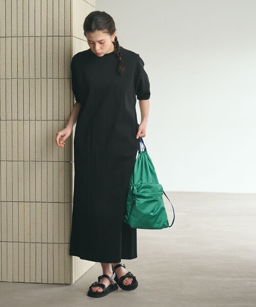 ワンピース 「WEB限定 Wardrobe DAILY MINIMAL」パフスリーブ カットワンピース UVカット 接触冷感の画像