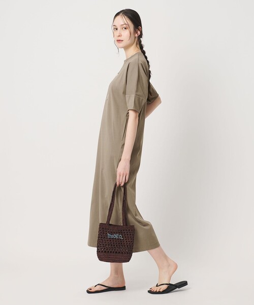 ワンピース 「WEB限定 Wardrobe DAILY MINIMAL」パフスリーブ カットワンピース UVカット 接触冷感の画像