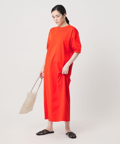 ワンピース 「WEB限定 Wardrobe DAILY MINIMAL」パフスリーブ カットワンピース UVカット 接触冷感の画像