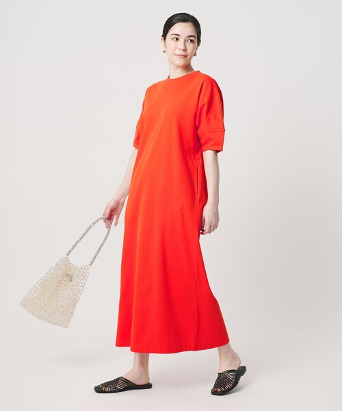 ワンピース 「WEB限定 Wardrobe DAILY MINIMAL」パフスリーブ カットワンピース UVカット 接触冷感の画像