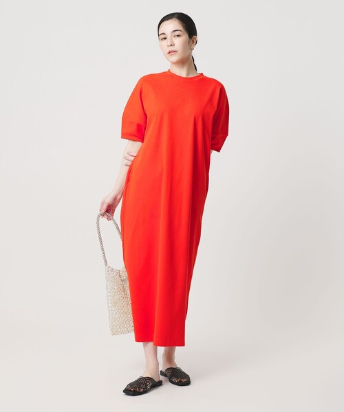 ワンピース 「WEB限定 Wardrobe DAILY MINIMAL」パフスリーブ カットワンピース UVカット 接触冷感の画像
