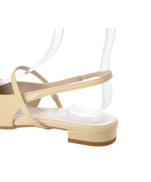 「Launa lea」 フラットサンダル 25.0cm イエロー レディース_画像7