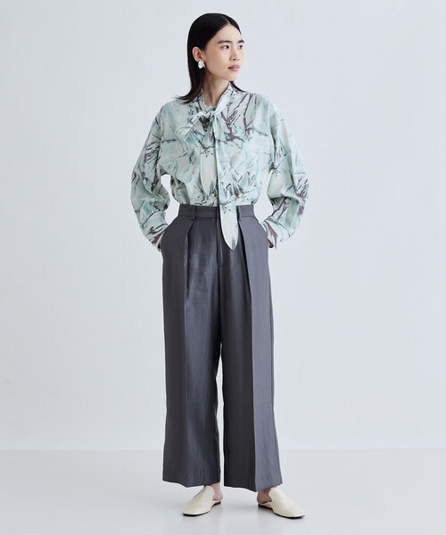 「GALLEST」 長袖ブラウス 38 ナチュラル レディース_画像2