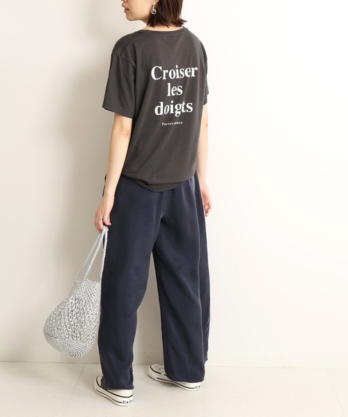 「SLOBE IENA」 イージーパンツ 36 ネイビー レディース_画像9