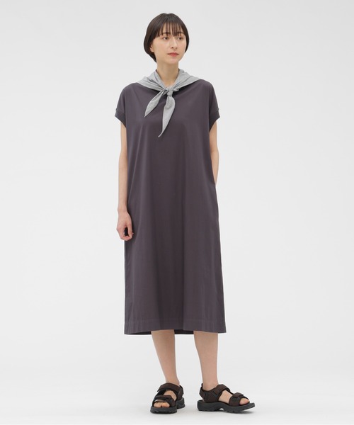 MHL.（エムエイチエル） ワンピース GARMENT DYED COTTON POPLIN