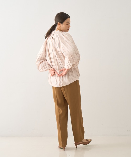 ワイドパンツ パンツ ドライヴィスコースタックワイドパンツ レディースの画像