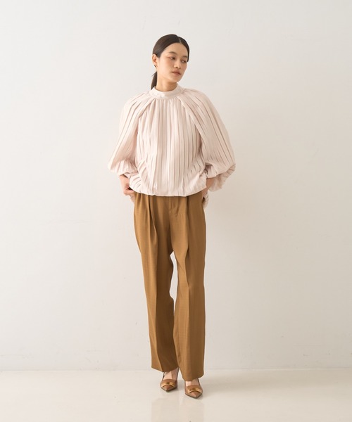 ワイドパンツ パンツ ドライヴィスコースタックワイドパンツ レディースの画像