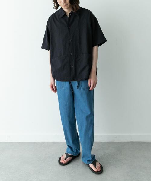 URBAN RESEARCH Sonny Label シャツ 半袖 シアサッカーショート