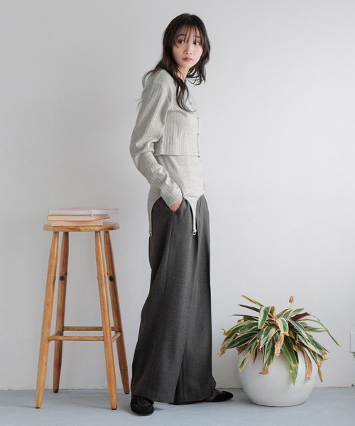 「LOWRYS FARM」 スラックス LARGE ブラウン レディース_画像4