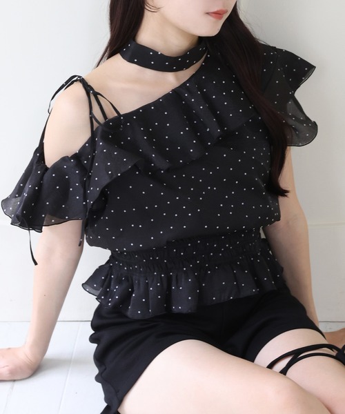 one after another NICE CLAUP ワイドパンツ パンツ リボン付き