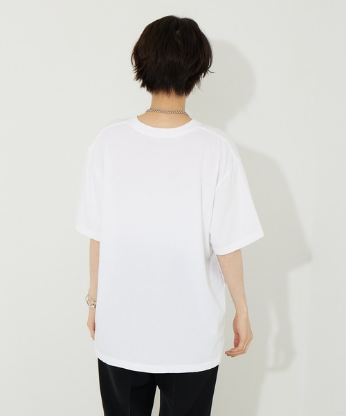 「upperhights」 半袖Tシャツ フリー ホワイト レディース_画像7