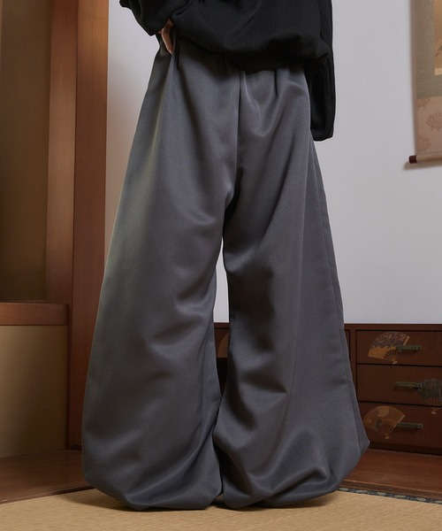 「狐独」 スラックス LARGE グレー メンズ_画像2