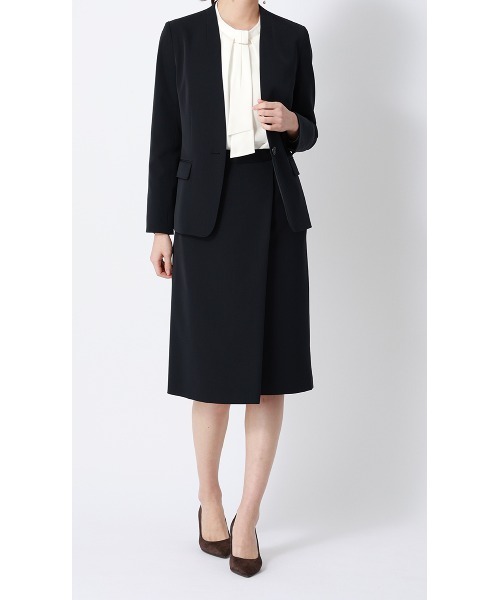 「AOYAMA」 「&ress」長袖ブラウス M ライトグレー レディース_画像4