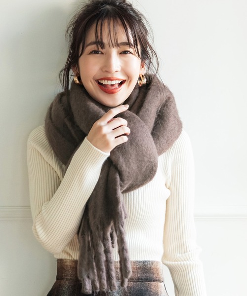 coca（コカ） マフラー ふわふわ起毛ロング丈マフラー : ZOZOTOWN