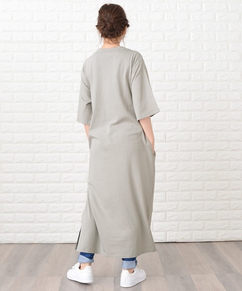 Lace Ladies（レースレディース） ワンピース シンプル無地半袖ロングT