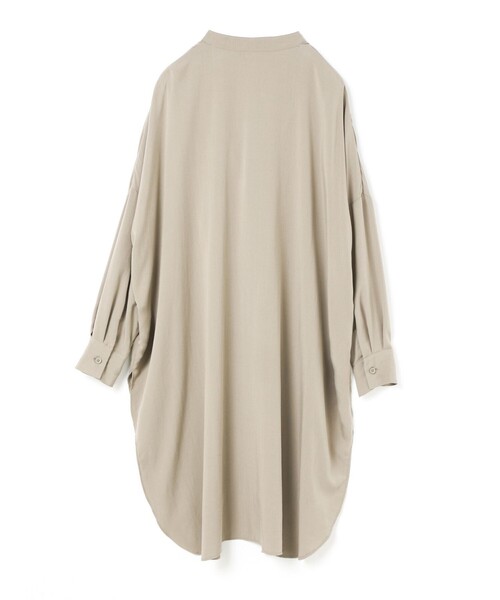 mizuiroind ワンピース mizuiro ind バンドカラーロングシャツ