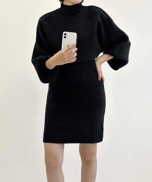 セットアップ S~XL ハイウエスト サマーニット La-gemme セットアップ サマーニットロングスカートセットアップ