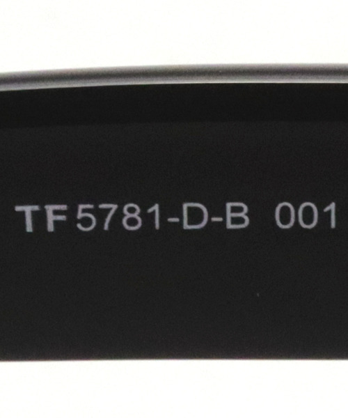伊達メガネ メガネ 眼鏡 「TOM FORD/トムフォード」スクエア メガネ TF5781-D-B 001 54 PCメガネ ブルーライトカットの画像