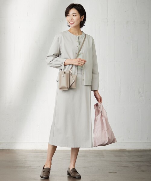 カーディガン 「洗える」Hari-Puru jersey カーディガン レディース 洗える】Hari-Puru jersey カーディガン / J.PRESS LADIES
