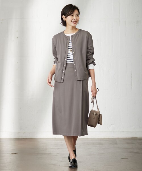 カーディガン 「洗える」Hari-Puru jersey カーディガン レディース 洗える】Hari-Puru jersey カーディガン / J.PRESS LADIES